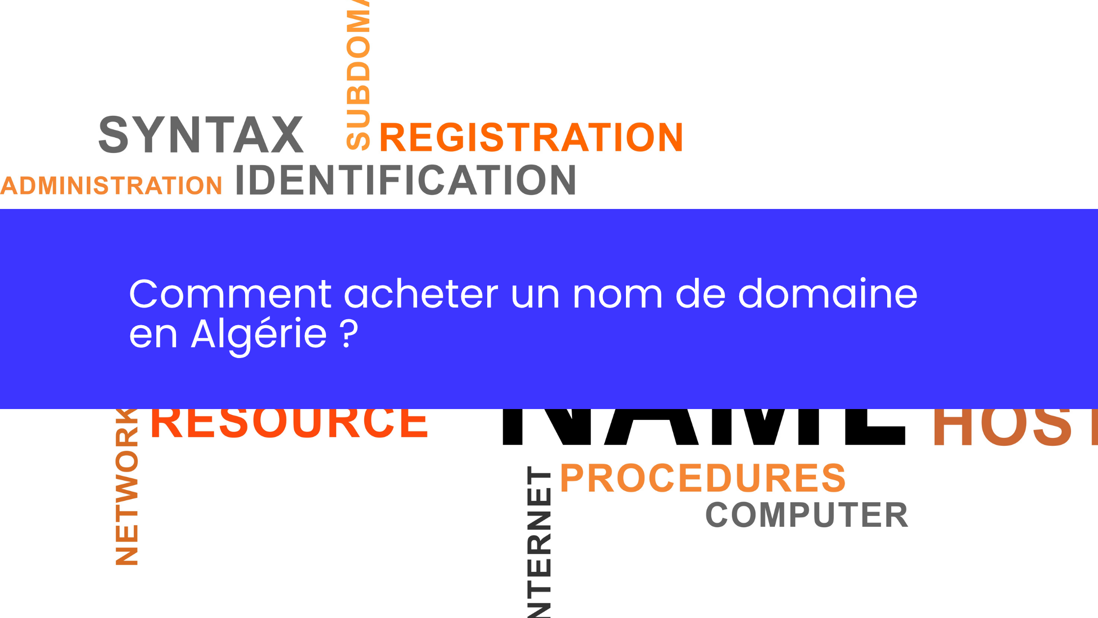 Guide achat nom de domaine en Algérie